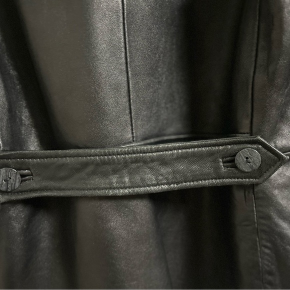 Sienna Studio Black Leather Jacket Timeless Tailored Design - Picture 6 of 6